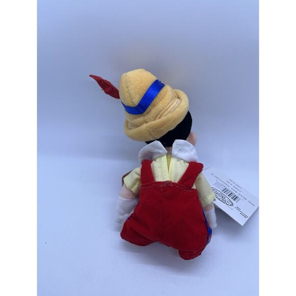 The Disney Store Mini Bean Bag 9" Pinocchio The Boy Bean Plush Toy Tag - Picture 7 of 7